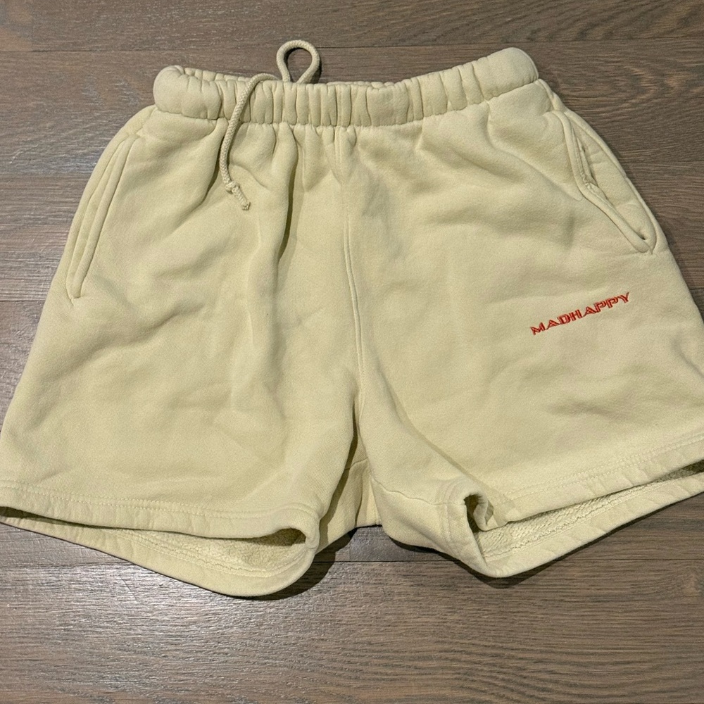 Madhappy Butter Yellow Sweatshorts